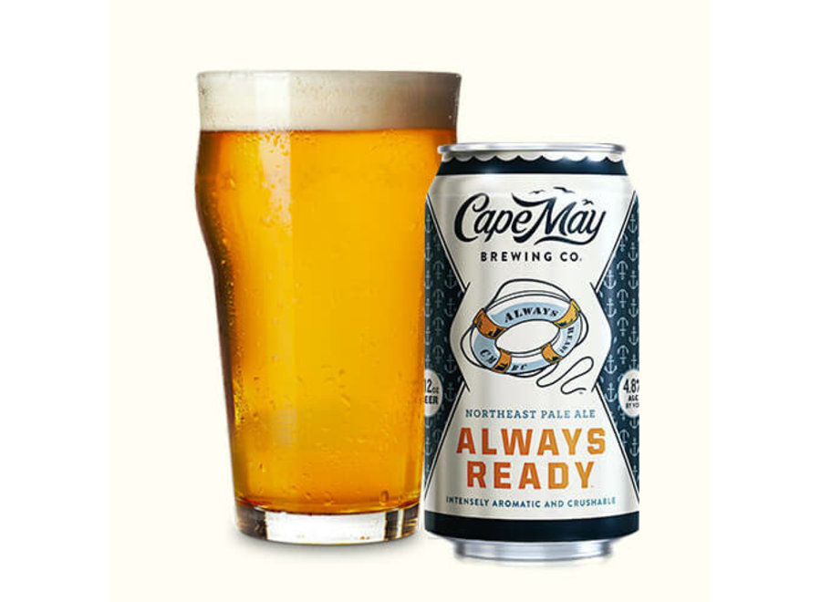 CAPE MAY ALWAYS READY PALE ALE 6PK/12OZ CAN