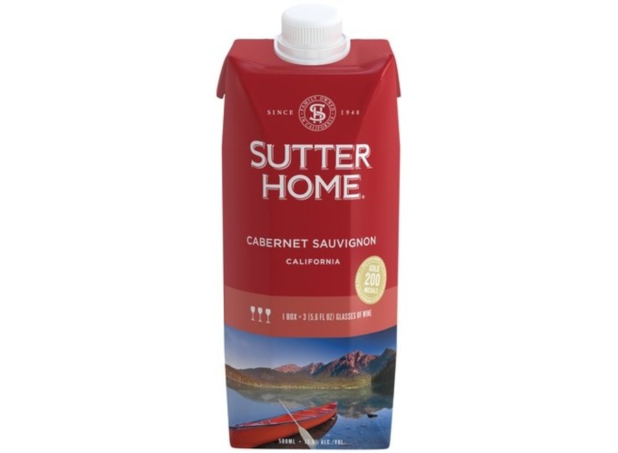 SUTTER HOME CABERNET SAUVIGNON 500ML BOX