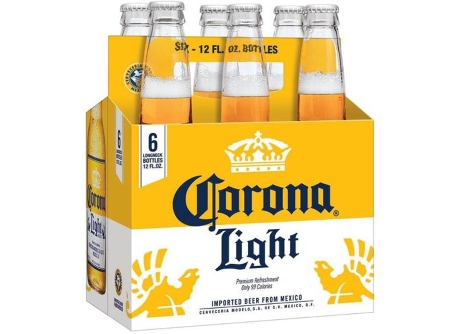 CORONA LIGHT 6PK/12OZ BOTTLE