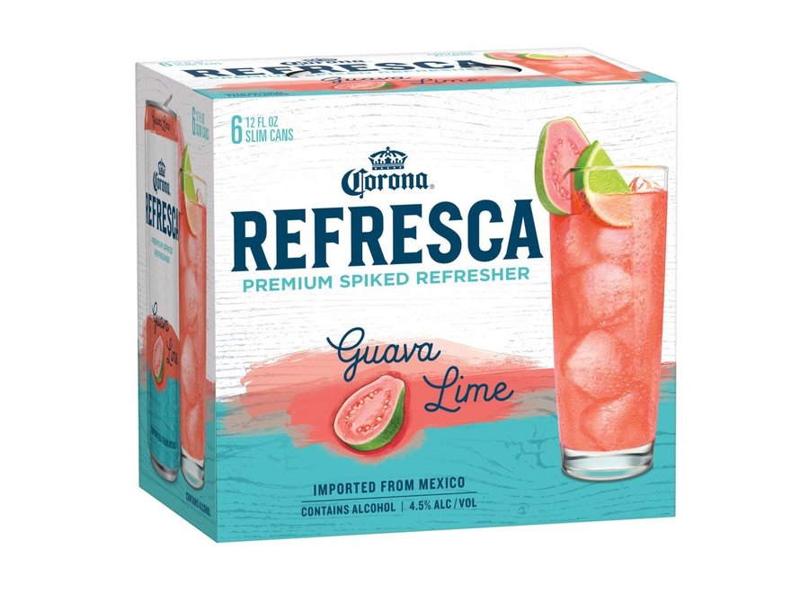 CORONA REFRESCA GUAVA LIME 6PK/12OZ CAN