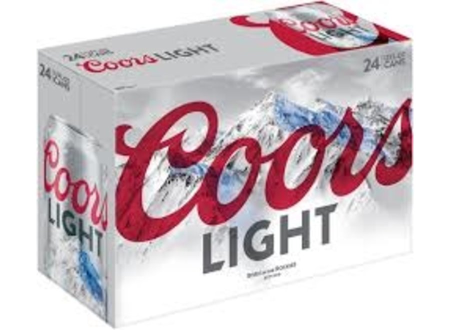 COORS LIGHT 24PK/12OZ CAN