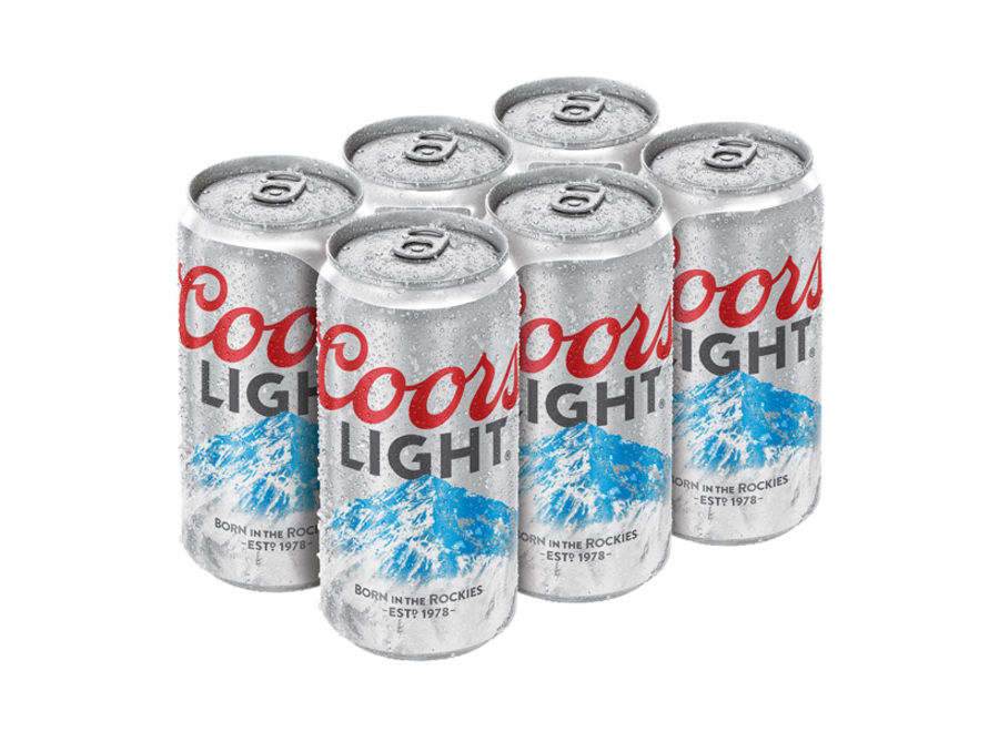 COORS LIGHT 6PK/12OZ CAN