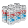 *COORS LIGHT 6PK/12OZ CAN