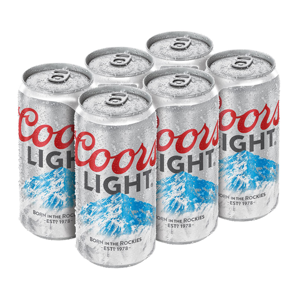 COORS LIGHT 6PK/12OZ CAN Cork 'N' Bottle
