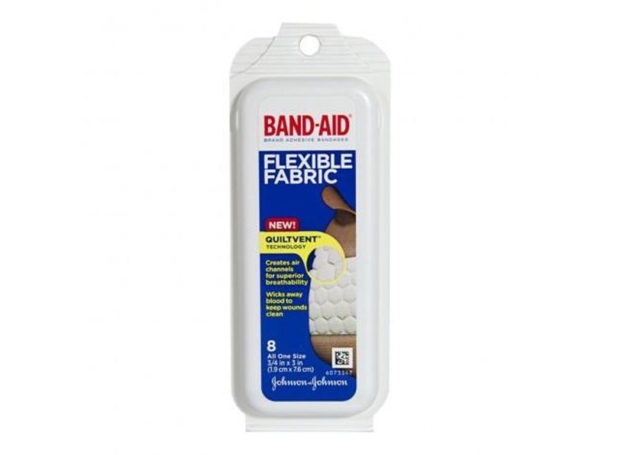BAND-AID FLEXIBLE FABRIC 8PK