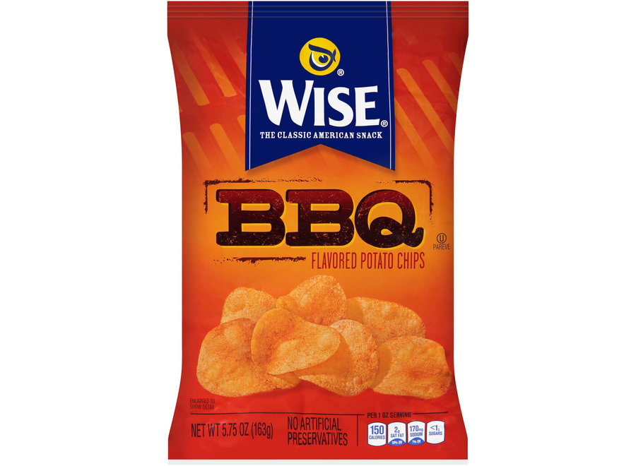 WISE BBQ CHIPS 5.75OZ