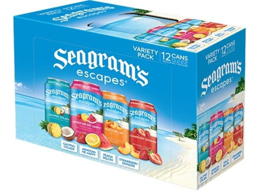 SEAGRAMS ESCAPES VARIETY PACK 12PK/12OZ CAN Cork 'N' Bottle