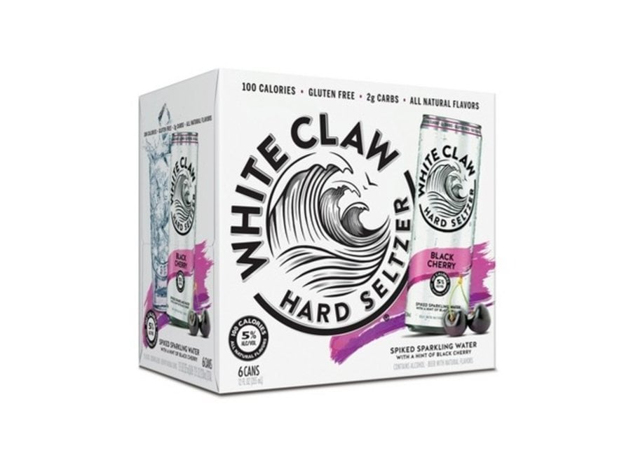 WHITE CLAW BLACK CHERRY 6PK/12OZ CAN