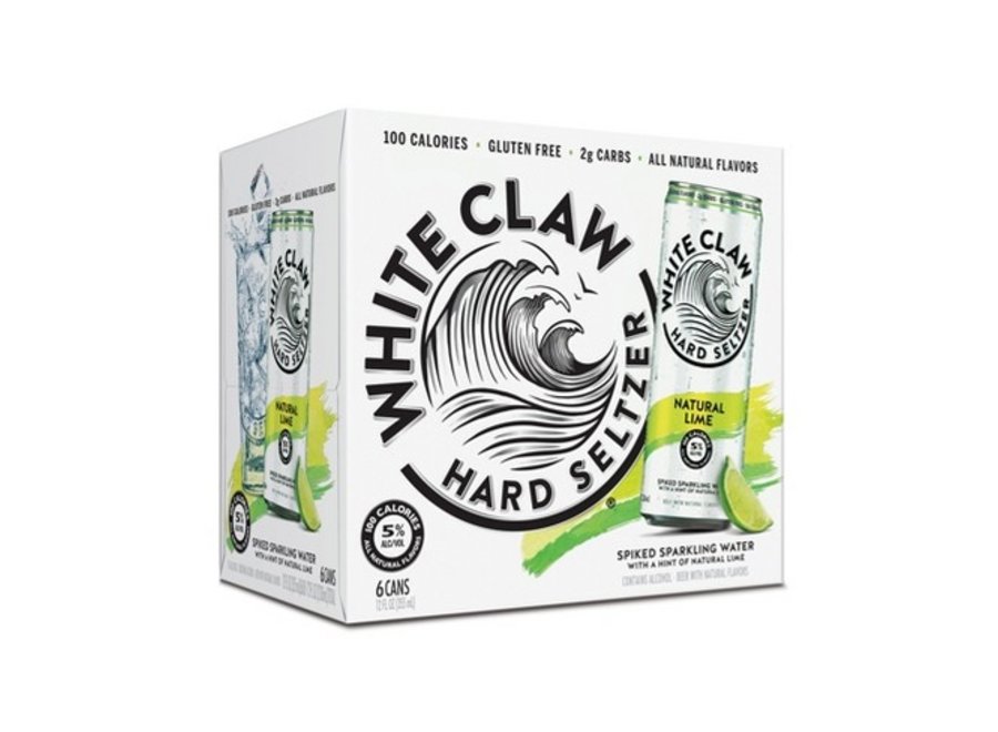 WHITE CLAW NATURAL LIME 6PK/12OZ CAN