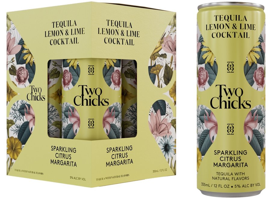 TWO CHICKS CITRUS MARG 4PK/12OZ CAN