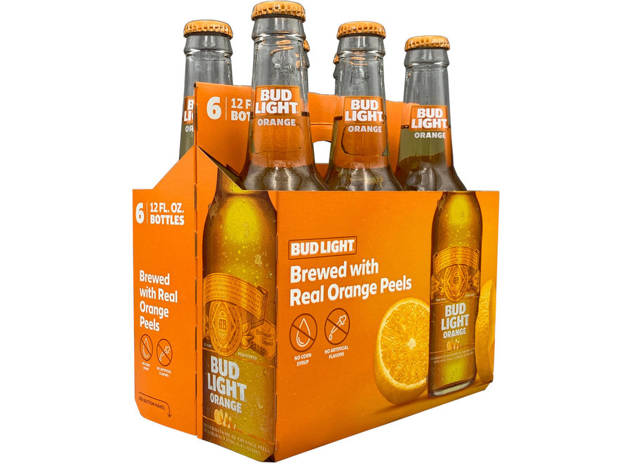 BUD LIGHT ORANGE 6PK/12OZ BOTTLE