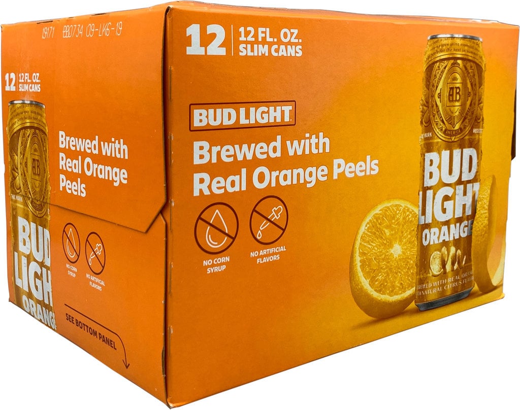 BUD LIGHT ORANGE 12PK/12OZ CAN Cork 'N' Bottle