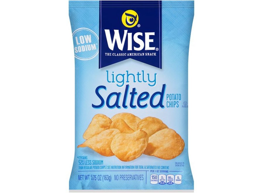 WISE SLIGHTLY SALTED CHIP 5OZ