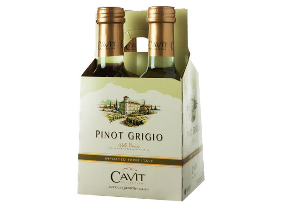 *CAVIT PINOT GRIGIO 4PK/187ML