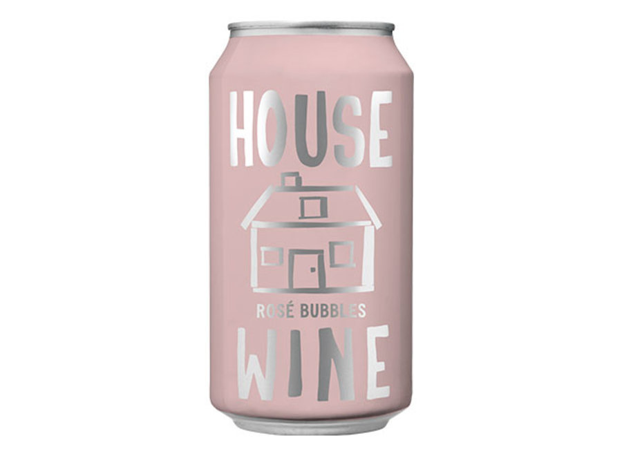 HOUSE WINE ROSE BUBBLES 375ML CANS