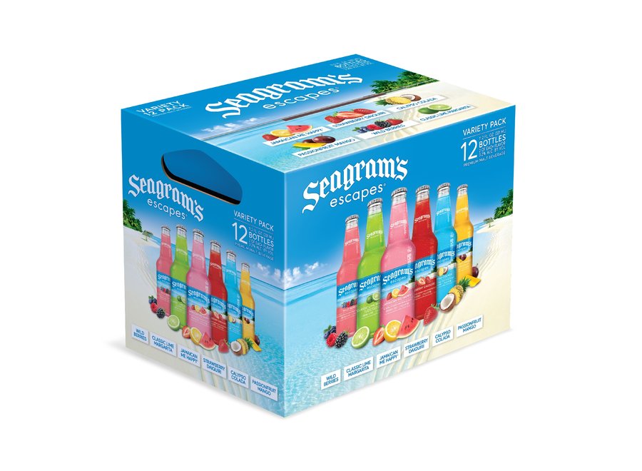 SEAGRAMS ESCAPES ALOHA ICE VARIETY PACK 12PK/11.2OZ BOTTLE