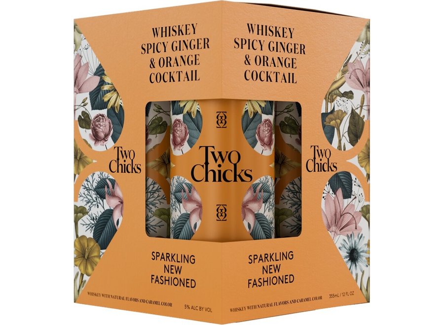 TWO CHICKS SPARKLING NEW FASHIONED 4PK/12OZ CAN