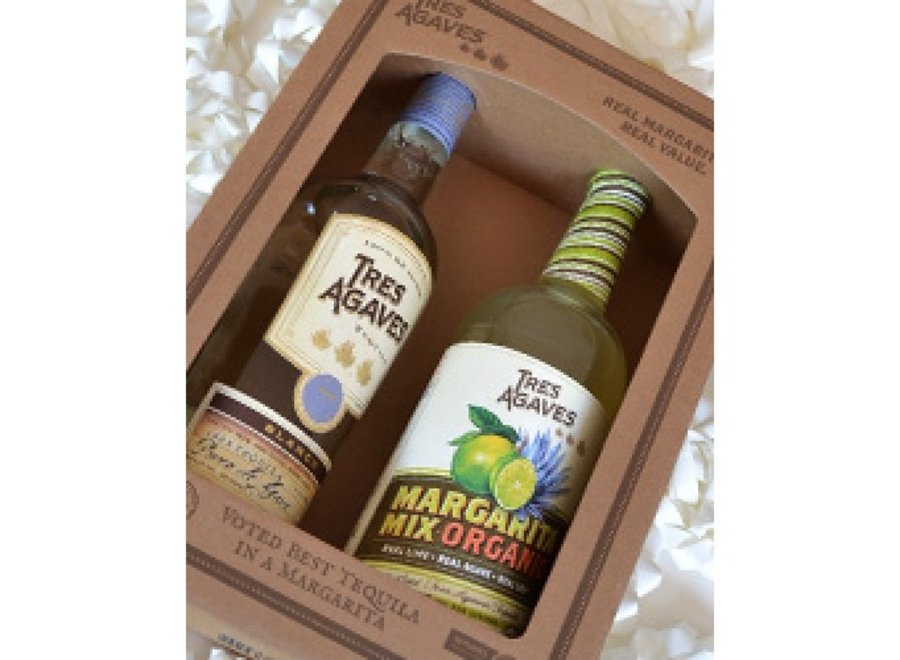 TRES AGAVES TEQUILA BLANCO 750ML MIX PACK