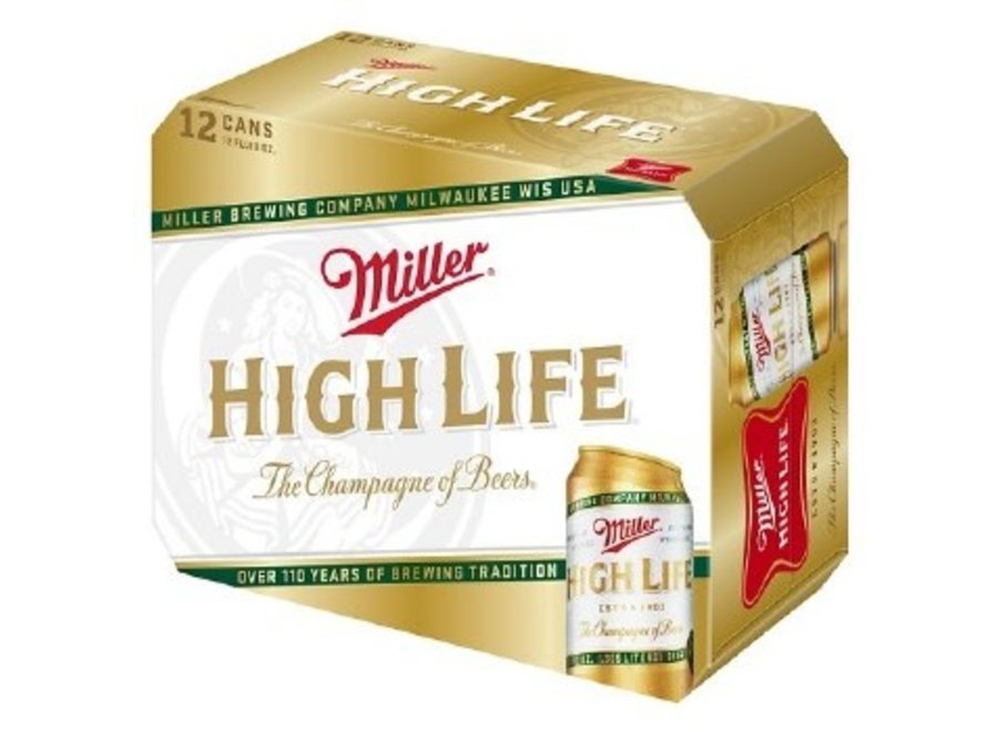 MILLER HIGH LIFE 12PK/12OZ CAN