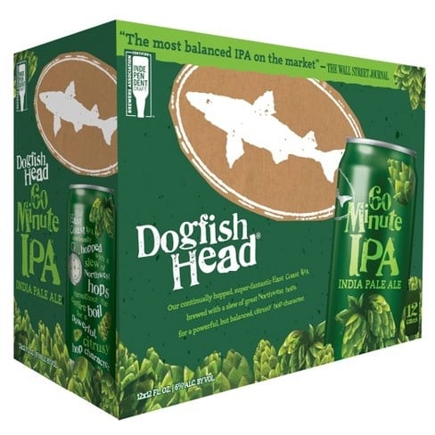 dogfish head 12pk ipa minute beer 60min cans oz fl 12oz target