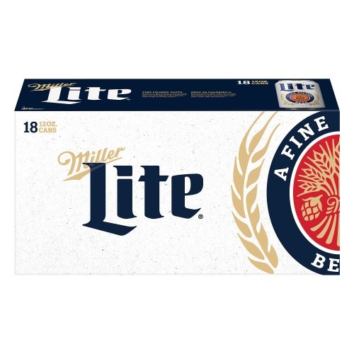 MILLER LITE 18PK/12OZ CAN Cork 'N' Bottle