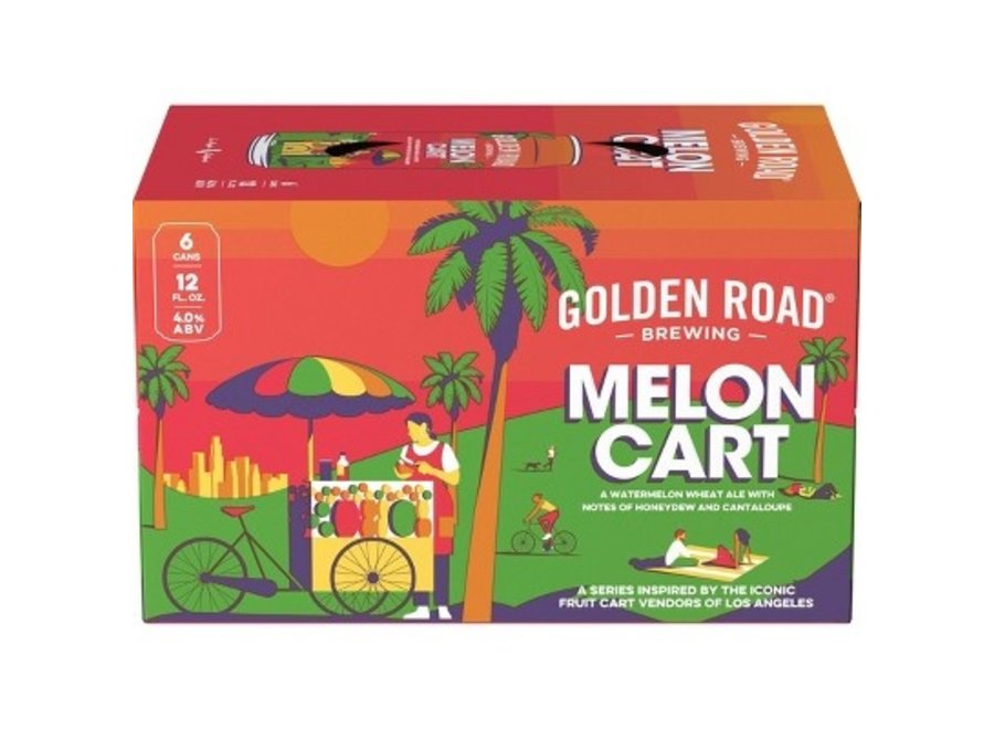 GOLDEN ROAD MELON CART WHEAT ALE 6PK/12OZ CAN