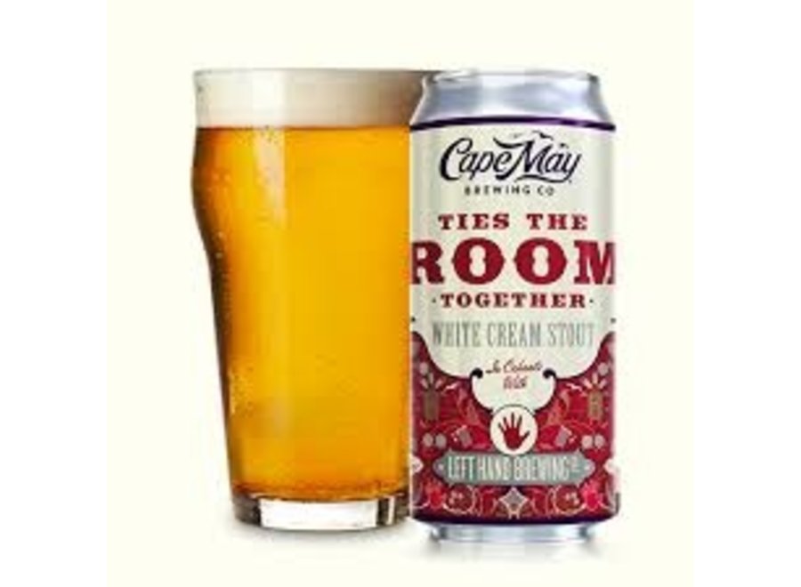 CAPE MAY TIES THE ROOM TOGETHER WHITE CREAM STOUT 4PK/16OZ CAN