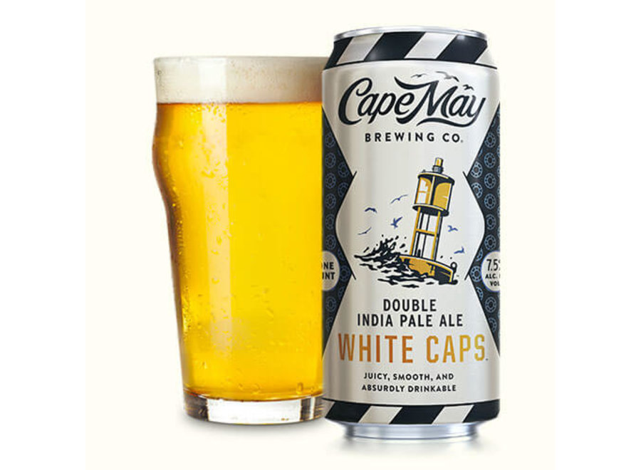 CAPE MAY WHITE CAPS DOUBLE IPA 4PK/16OZ CAN