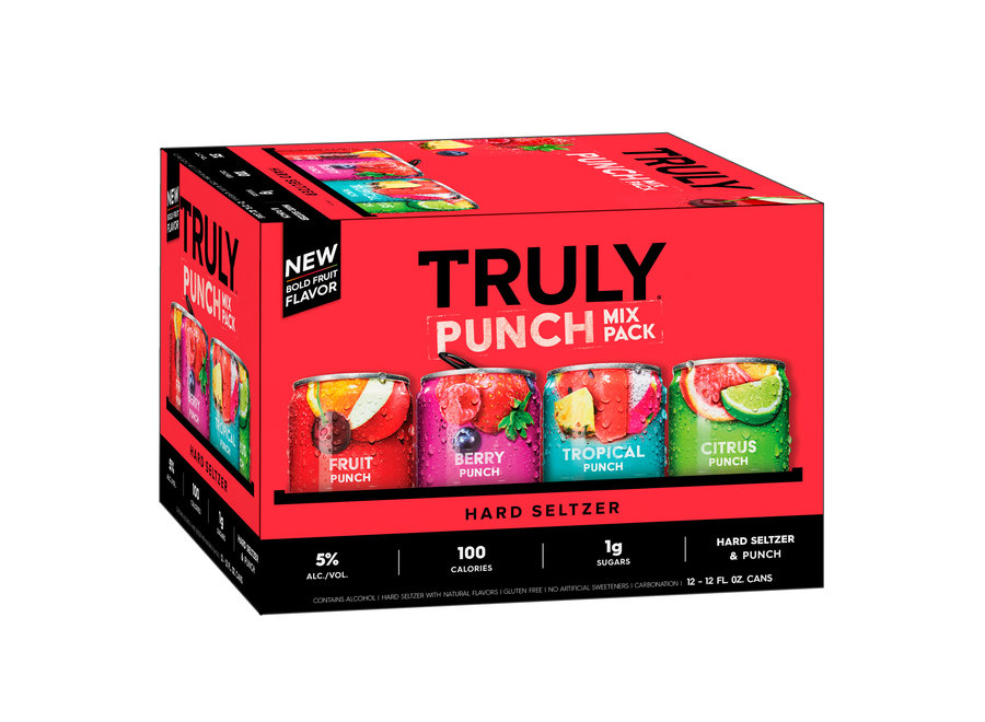TRULY HARD SELTZER PUNCH VARIETY 12PK/12 OZ CANS