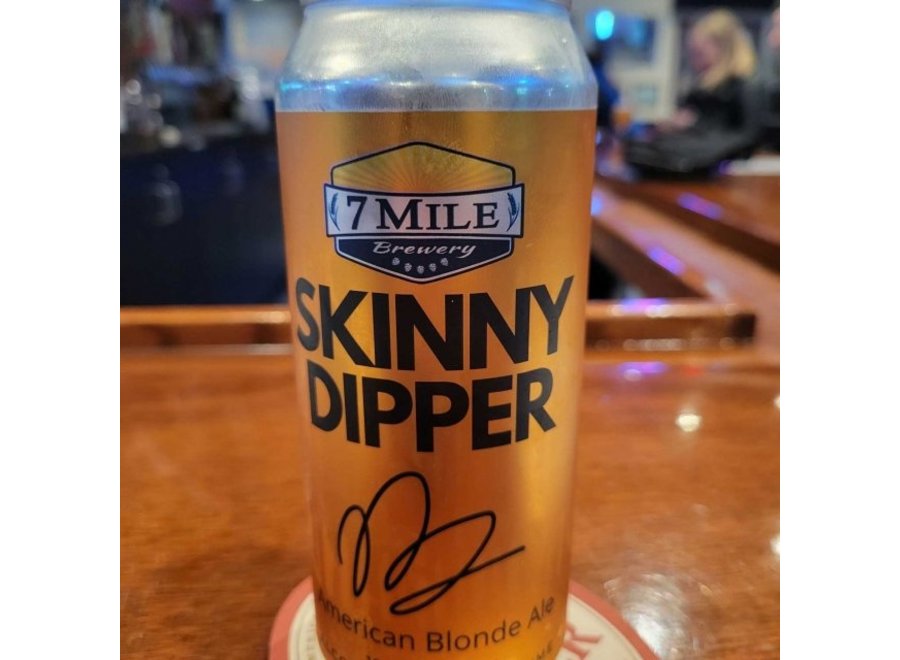 7 MILE SKINNY DIPPER BLOND ALE 4PK/16OZ CAN