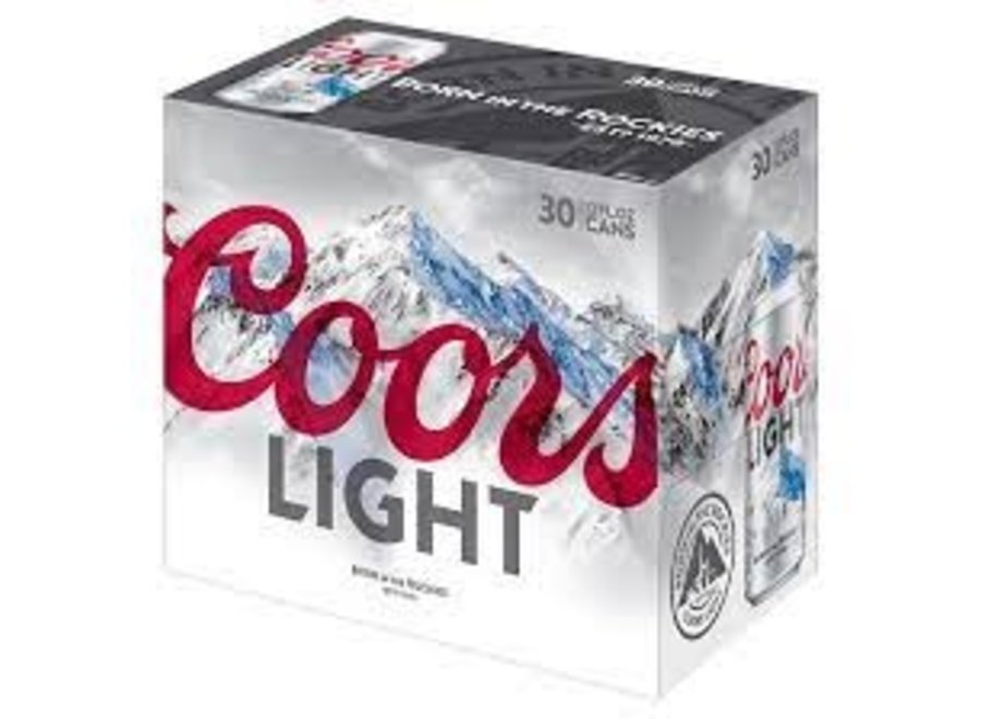 COORS LIGHT 30PK/12 OZ CANS