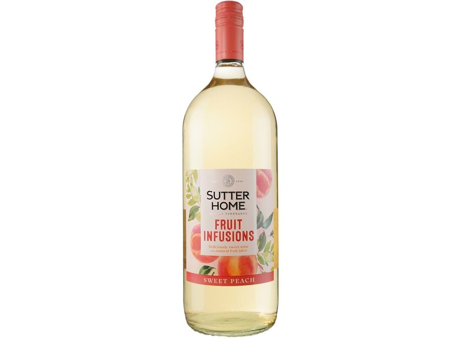 SUTTER HOME FRUIT INFUSIONS SWEET PEACH 1.5 L