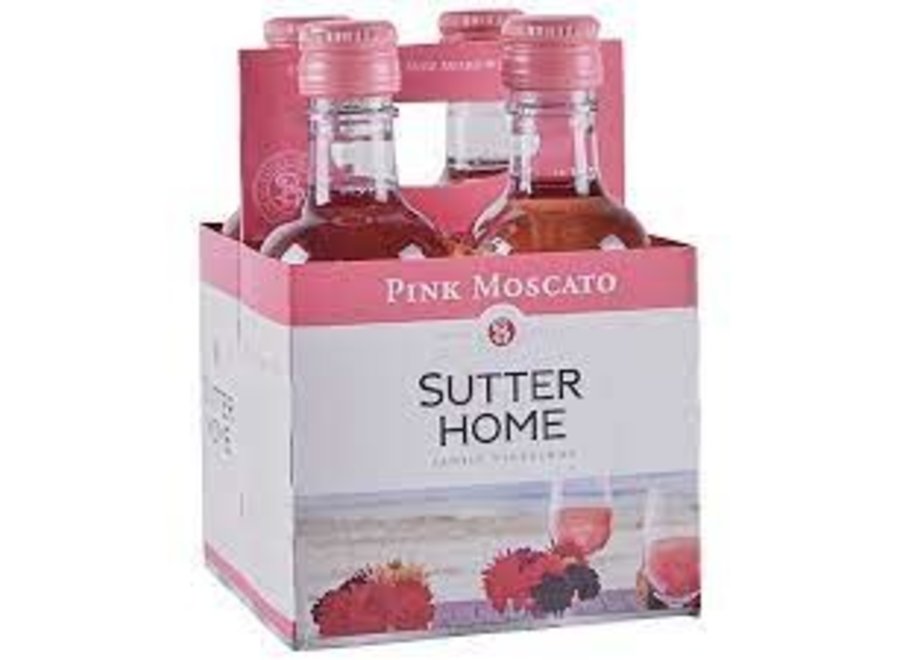 SUTTER HOME PINK MOSCATO 4PK/187ML