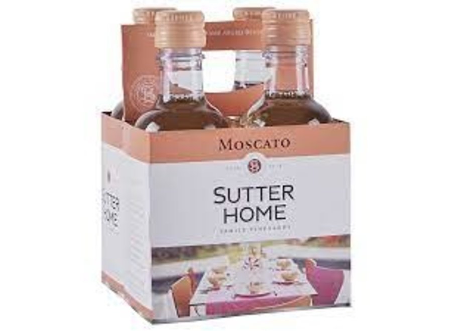 SUTTER HOME MOSCATO 4PK/187ML