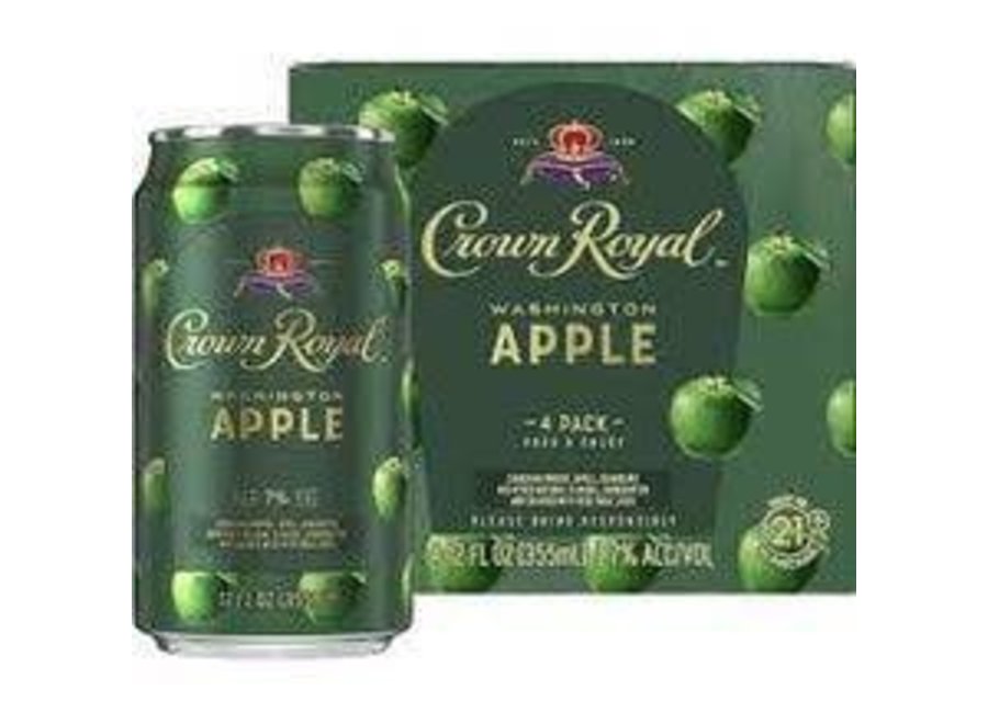 CROWN ROYAL WASHINGTON APPLE WHISKEY COCKTAIL 4PK/12OZ CANS