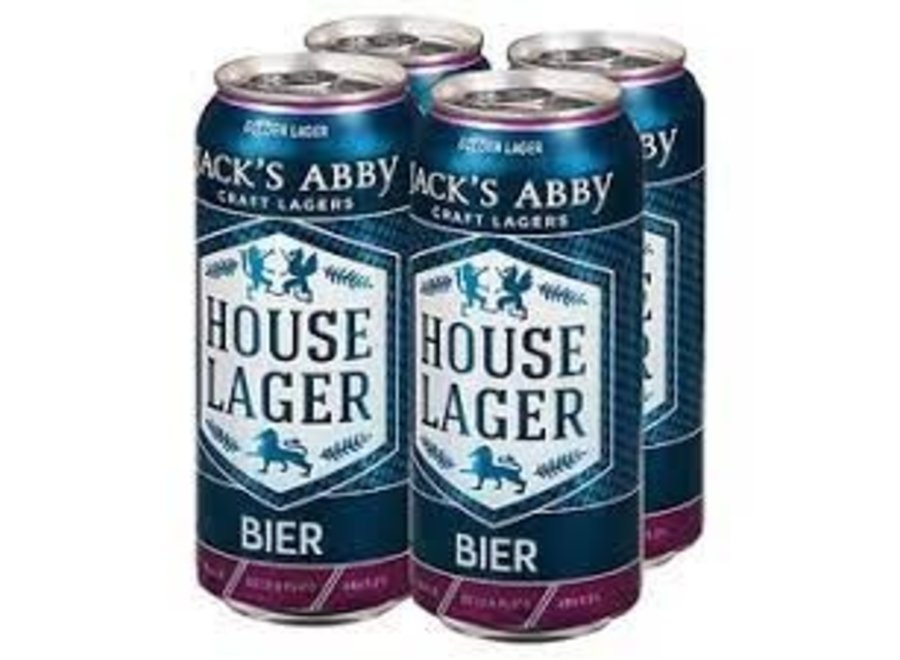 JACK’S ABBY HOUSE LAGER BIER 4PK/16OZ CANS