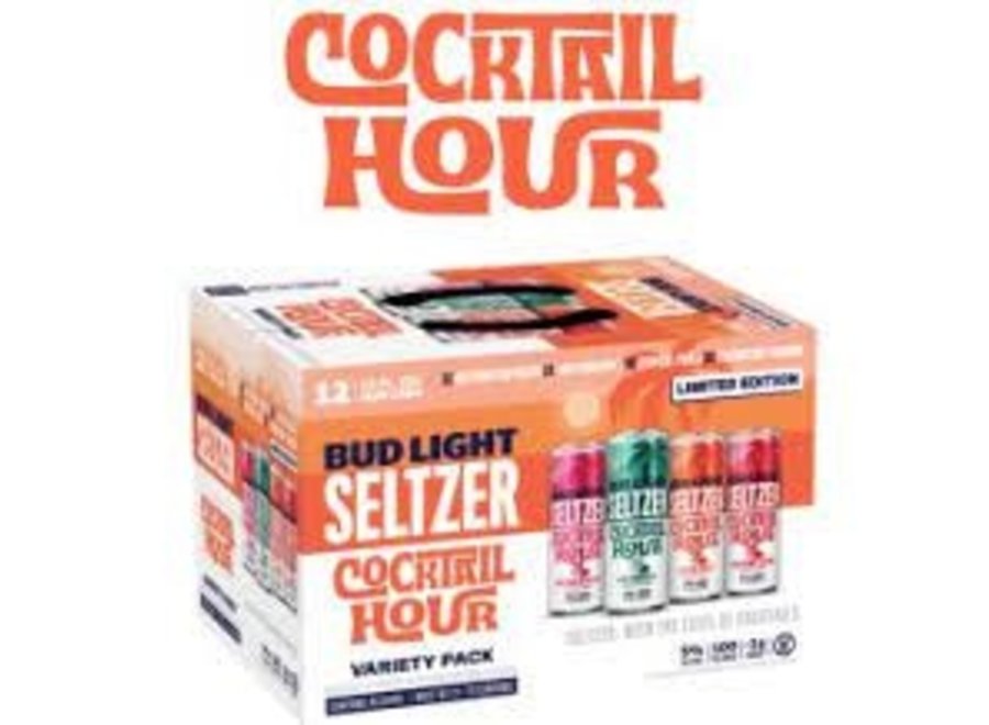 BUD LIGHT SELTZER COCKTAIL HOUR 12 PK/12OZ CAN