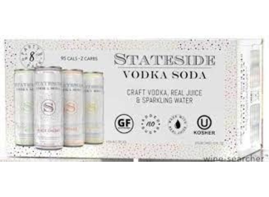 STATESIDE VODKA SODA VARIETY #1 - 8PK/12OZ CAN