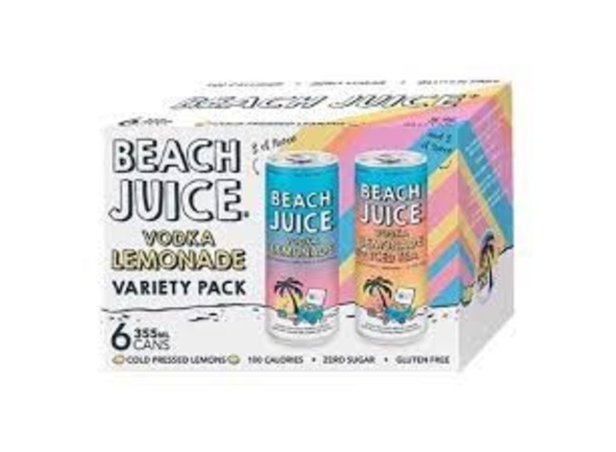 BEACH JUICE VARIETY 4PK/355ML CANS