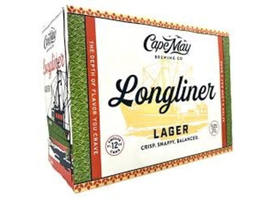 CAPE MAY LONGLINER LAGER 12PK/12OZ CAN