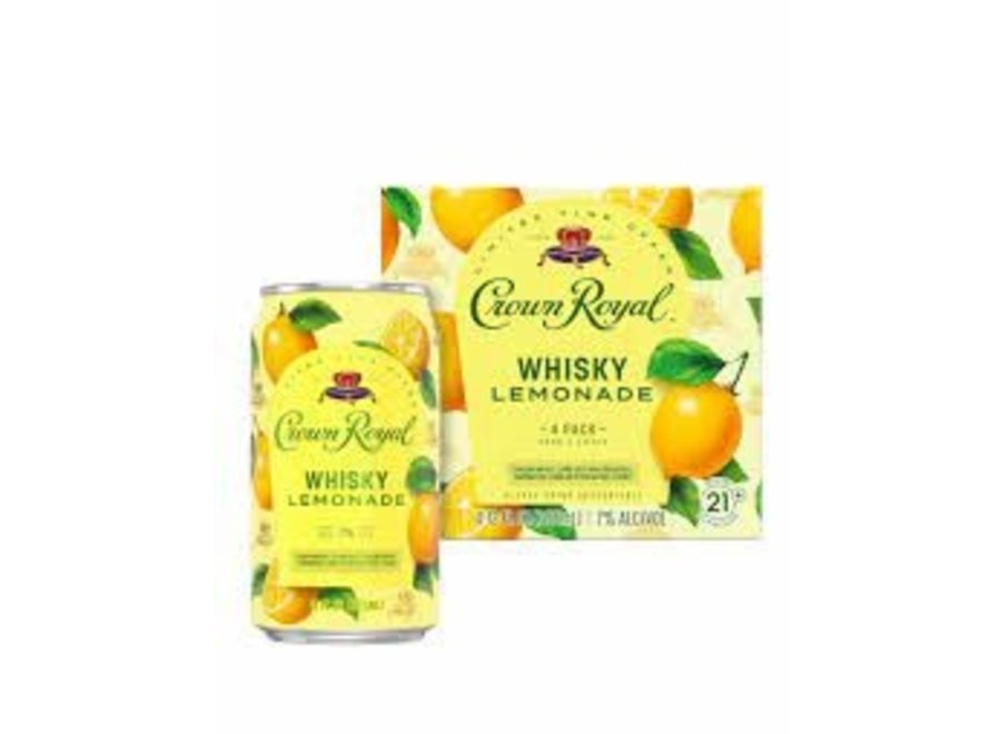 CROWN ROYAL LEMON WHISKEY COCKTAIL 4PK/12OZ CANS