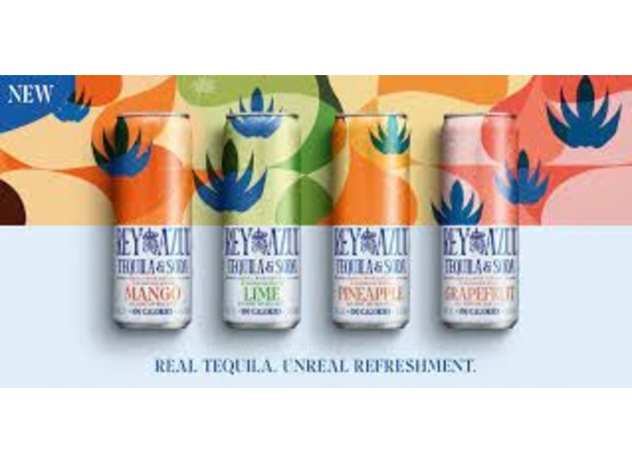REY AZUL TEQUILA & SODA 8PK/12OZ Cork 'N' Bottle