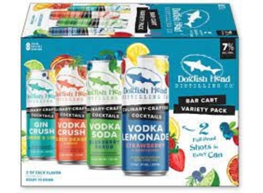 DOGFISH HEAD BAR CART VARIETY 8PK/12OZ CAN