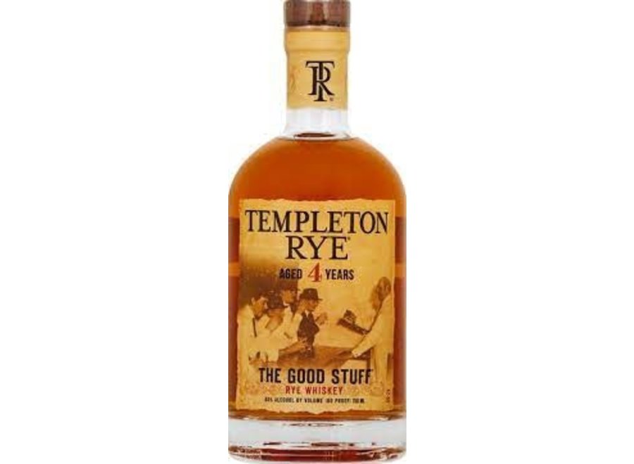 TEMPLETON SMALL TOWN 4 YEAR RYE WHISKEY 750ML