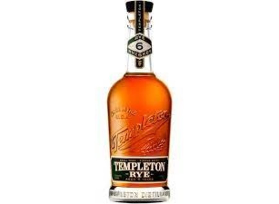 *TEMPLETON SMALL TOWN 6 YEAR RYE WHISKEY 750ML