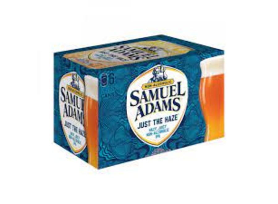 SAM ADAMS JUST THE HAZE NON-ALCOHOLIC 6PK/12OZ CAN