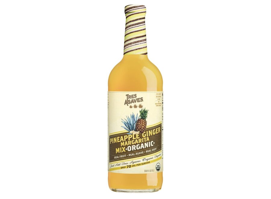 TRES AGAVES ORGANIC PINEAPPLE-GINGER MIX 1L