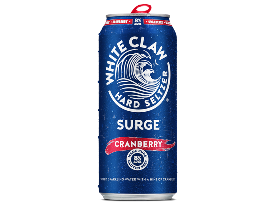 *WHITE CLAW SURGE CRANBERRY HARD SELTZER 19.2 OZ CAN