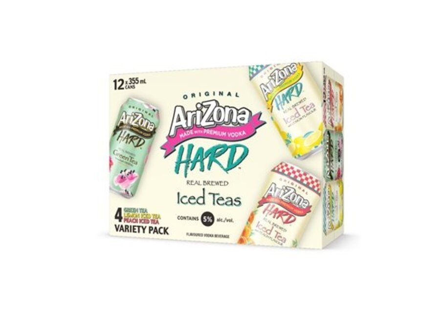ARIZONA HARD ICED TEA VARIETY  12PK/12OZ CANS