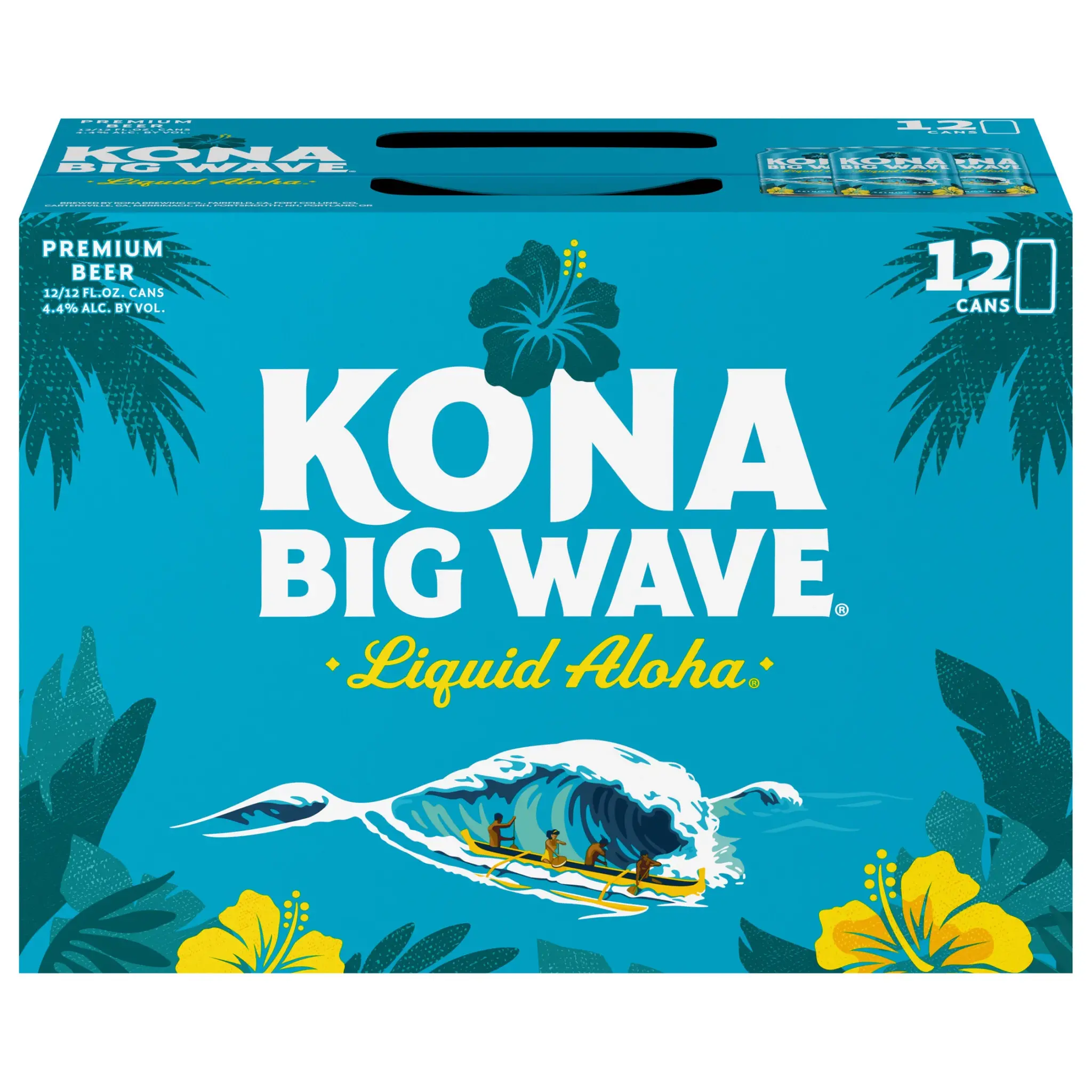 KONA BIG WAVE GOLDEN ALE ALOHA 12PK/12OZ CAN - Cork 'N' Bottle